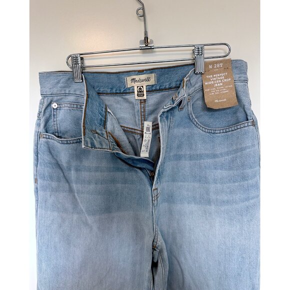 NWT The Perfect Vintage Wide-Leg Crop Jean - 28T - Picture 4 of 5